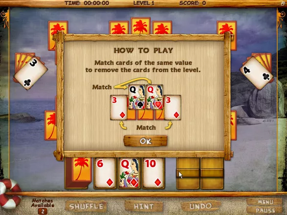 Mystery Solitaire: Secret Island Windows Game instructions