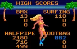 California Games Lynx High Score Table (note the babe from the missing roller-skating event)