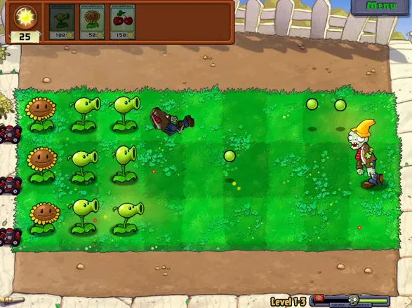 Plants vs. Zombies Windows Zombie with a traffic cone protecting his head.