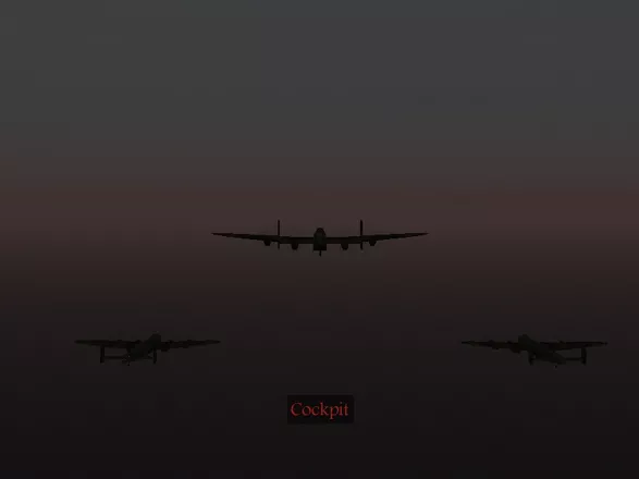 Jane&#x27;s Combat Simulations: Attack Squadron Windows The bombers flying in formation on the dusk