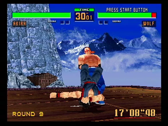Virtua Fighter 2 SEGA Saturn Wolf&#x27;s spin-you-around-and-toss-you move