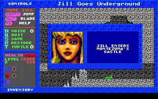 Jill of the Jungle: Jill Goes Underground DOS Entering the castle