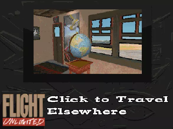 Flight Unlimited DOS Change airports by clicking on the globe.