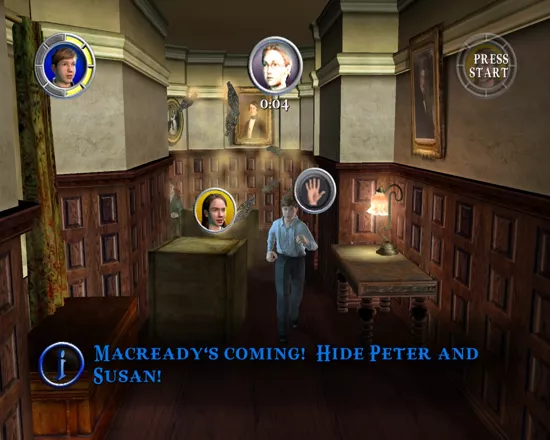 The Chronicles of Narnia: The Lion, the Witch and the Wardrobe Windows In this level you need to hide Peter and Susan before Mcready finds you
