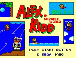 Alex Kidd in Miracle World SEGA Master System Title screen