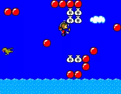 Alex Kidd in Miracle World SEGA Master System Inside a peticopter