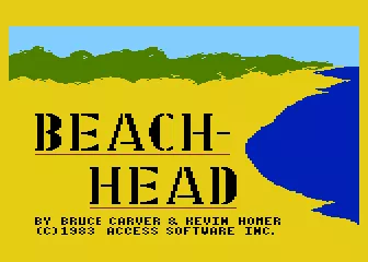 Beach-Head Atari 8-bit Title Screen