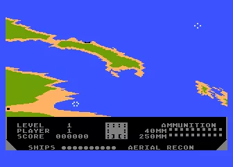 Beach-Head Atari 8-bit Map of the original dislocation
