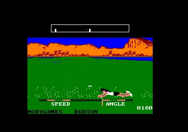 California Games Amstrad CPC Diving to catch.
