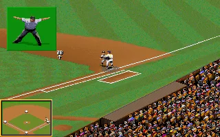Tony La Russa Baseball II DOS He&#x27;s safe.