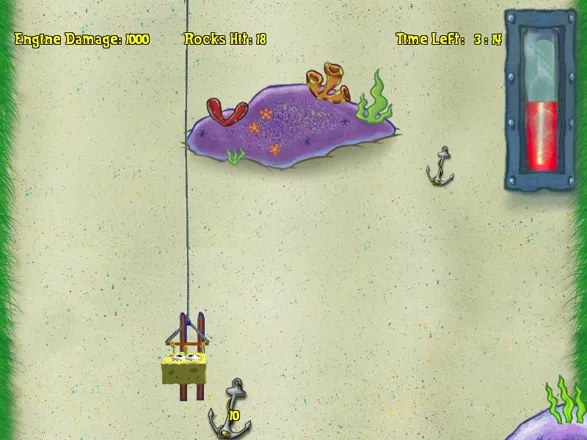 SpongeBob SquarePants: Lights, Camera, Pants! Windows Underwater waterski minigame