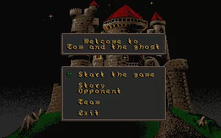 Tom and the Ghost DOS Main Menu