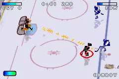 NHL Hitz 20-03 Game Boy Advance A slap shot from the point!