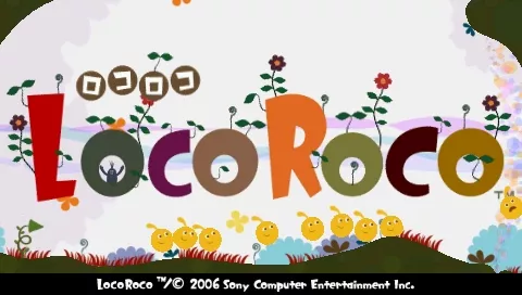 LocoRoco PSP Title screen
