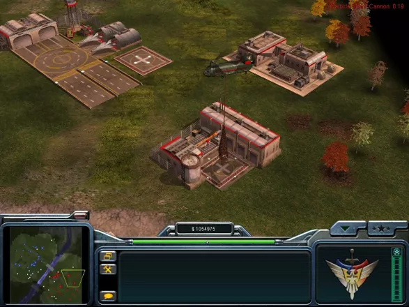 Command &#x26; Conquer: Generals Windows This Chinook helicopter is dropping off resources (USA).