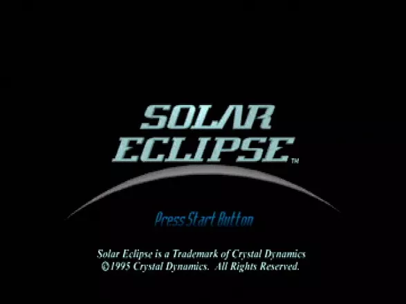 Solar Eclipse SEGA Saturn Title Screen