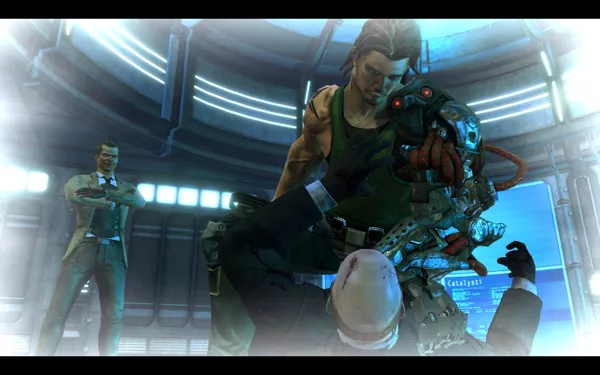 Bionic Commando Windows Spencer has a flashback - it&#x27;s a problem he has.