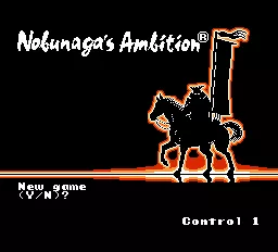 Nobunaga&#x27;s Ambition NES Title Screen