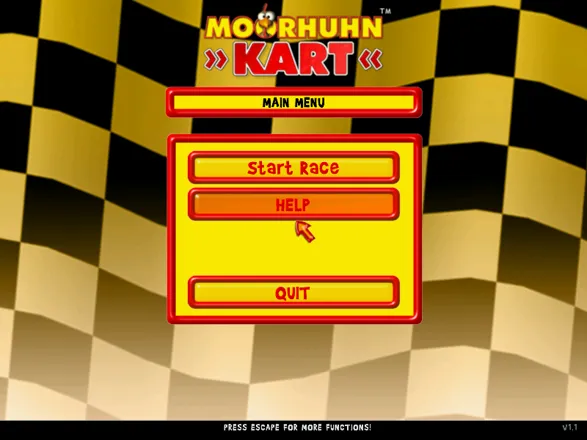 Moorhuhn Kart XXL Windows Main menu. There are so many options ;)