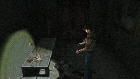 Silent Hill: 0rigins PSP Your character will turn his head towards important items.