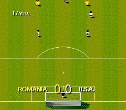 Championship Soccer &#x27;94 SNES The amount of time passed appears in the top left corner