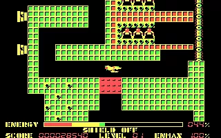 Thexder DOS Flying through the maze (CGA)