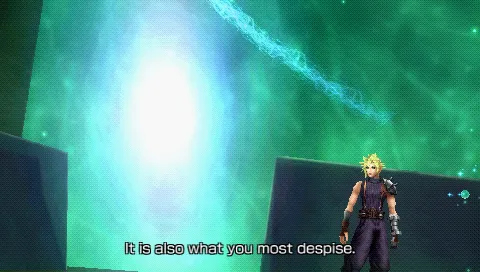 Dissidia: Final Fantasy PSP Even after being defeated, Sephiroth won&#x27;t leave you alone :)