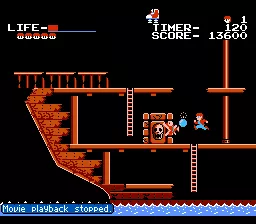 The Goonies NES Underground ship
