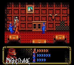 Nightshade NES Dealing with a pair of goons