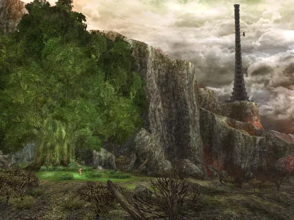 Ys: Origin Windows That&#x27;s a big tree and an even bigger tower