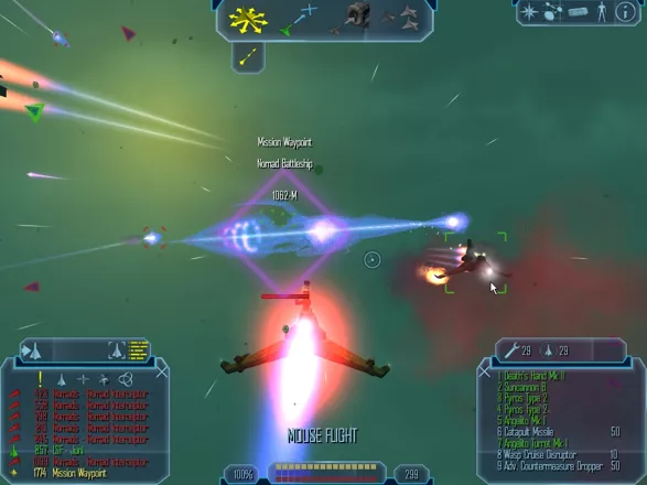 Freelancer Windows Eventful Campagin 3: Approaching the translucent battleship of an alien race.