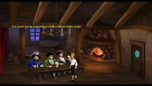 The Secret of Monkey Island: Special Edition Windows The three pirates.