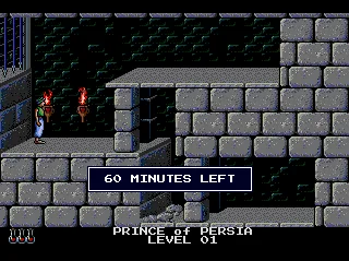Prince of Persia TurboGrafx CD The famous time limit...