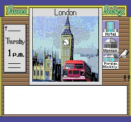 Where in the World is Carmen Sandiego? (Enhanced) TurboGrafx CD Those are the only places to visit in London?..