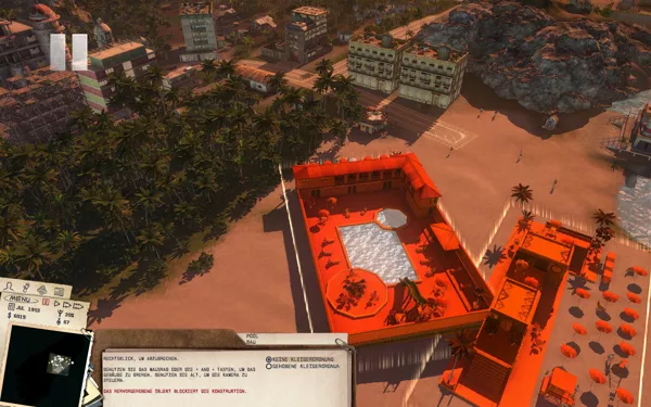Tropico 3 Windows Building a pool for the tourists.