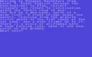 Dungeon Adventure Commodore 64 Starting location