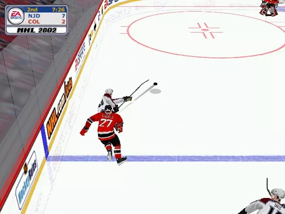 NHL 2002 Windows And he hits the puck