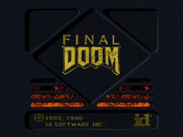 Final DOOM PlayStation Title screen