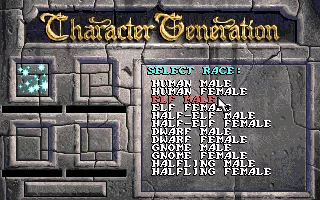 Eye of the Beholder DOS Character Generation