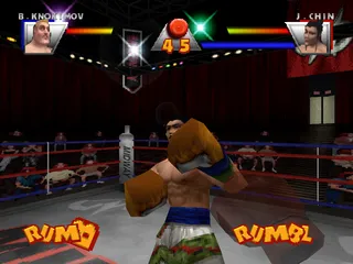 Ready 2 Rumble Boxing PlayStation Jet thrown backwards.