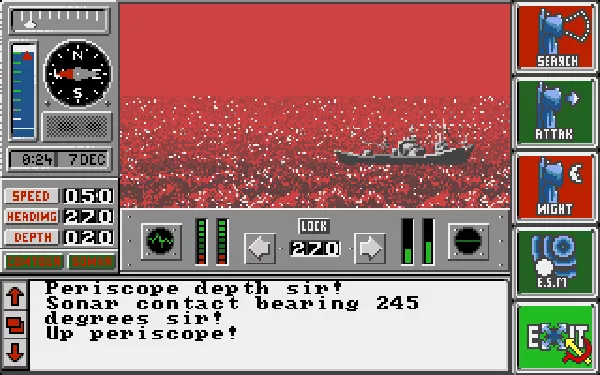 The Hunt for Red October Amiga Periscope view