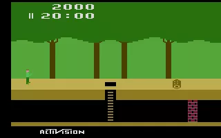 Pitfall! Atari 2600 Title screen / starting the game
