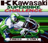 Kawasaki Superbike Challenge Game Gear Main title screen