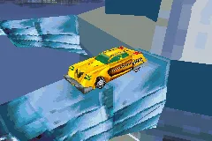 Smashing Drive Game Boy Advance The intro. The taxi accelerates and drops itself...