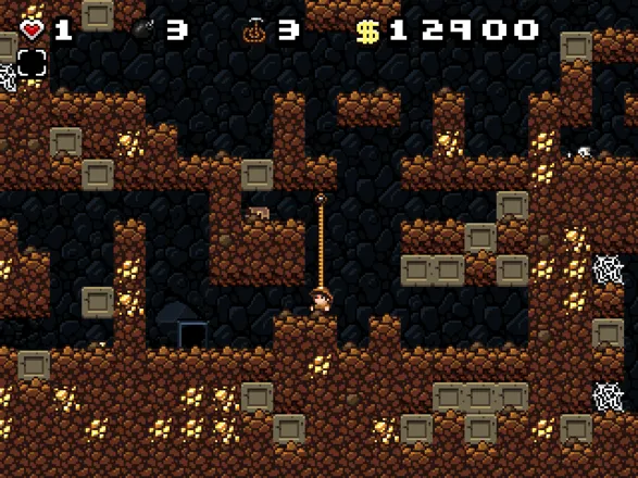 Spelunky Windows Use the rope to get to that chest