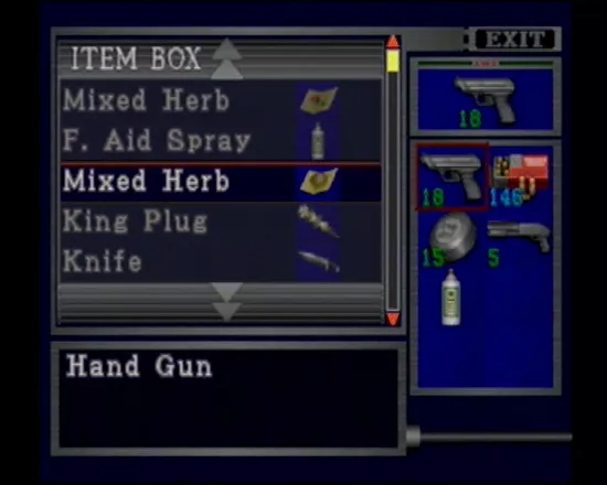 Resident Evil 2 GameCube Item box lets you store stuff you cannot carry with you... strangely, all the item boxes in the game seem to be connected somehow.