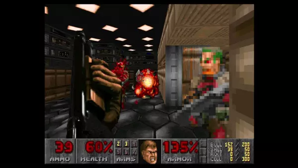 The Ultimate DOOM Xbox 360 No censorship either. Guts in HD.