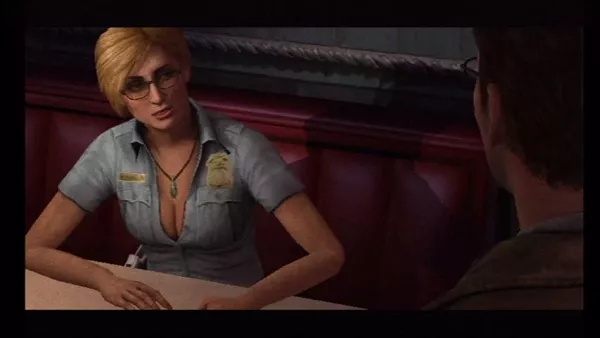 Silent Hill: Shattered Memories Wii Sexy Cybil. Her appearance changes based on your answers to the psych tests.