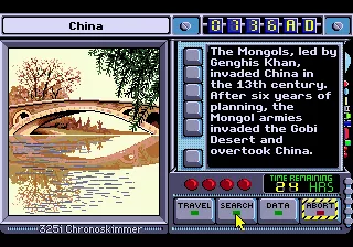Where in Time Is Carmen Sandiego? Genesis China conquered by Mongols (Yuan dynasty)