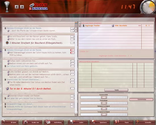 Heimspiel: Eishockeymanager 2007 Windows The text mode (demo version)